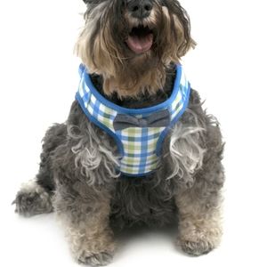 ❤️10/$13 New Vibrant life plaid dog bow tie harness